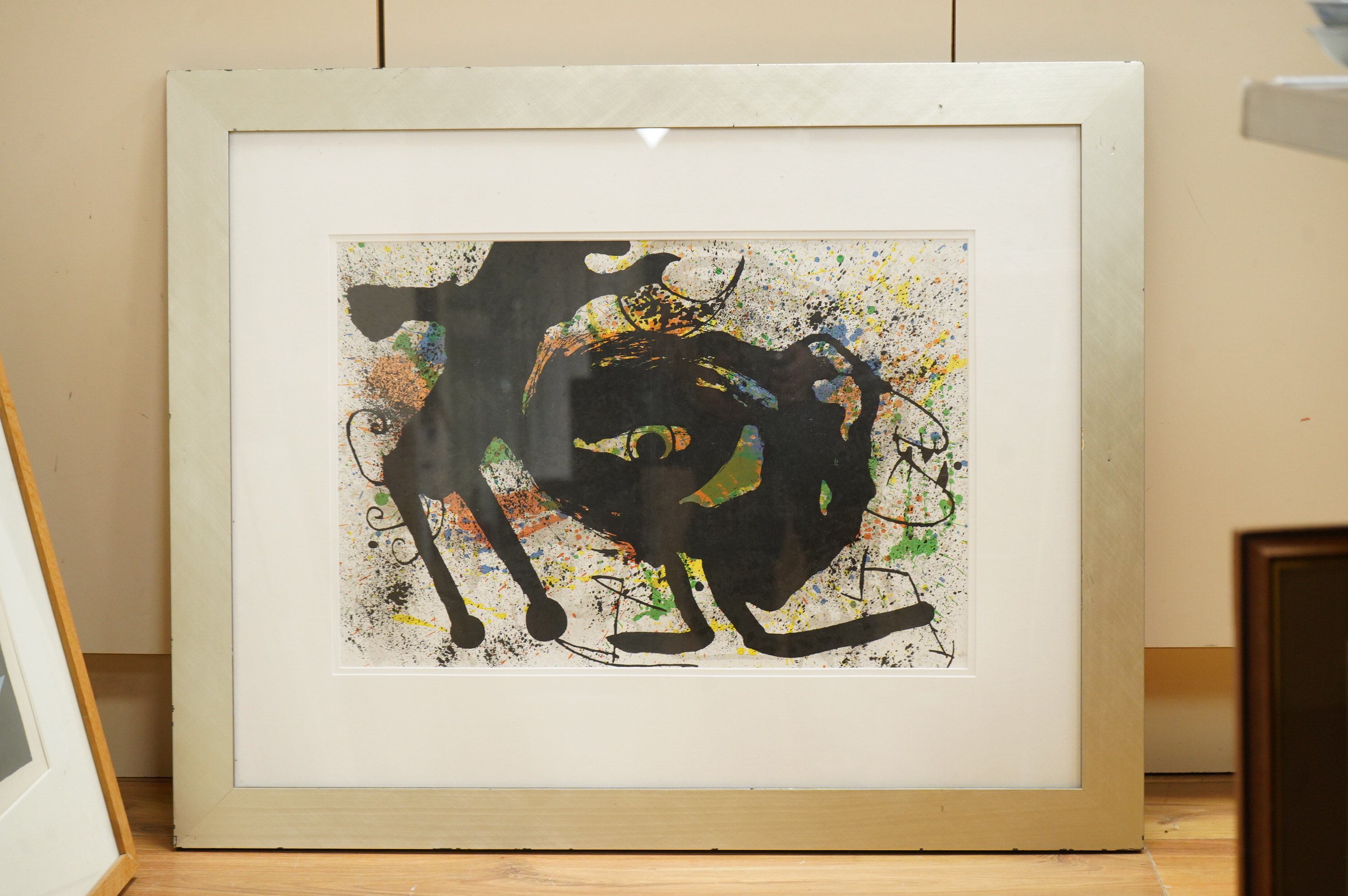 After Joan Miro (Spanish, 1893-1983), ‘Derrière le Miroir’, unsigned, lithograph, 36 x 54cm